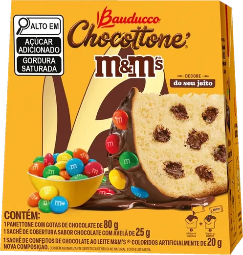 Mini Chocottone M&M’s 80 g, embalagem