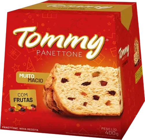 Panettone Tommy 400 g, embalagem