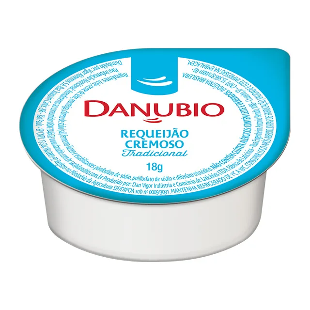 Requeijão Cremoso Danubio, embalagem de 18 g